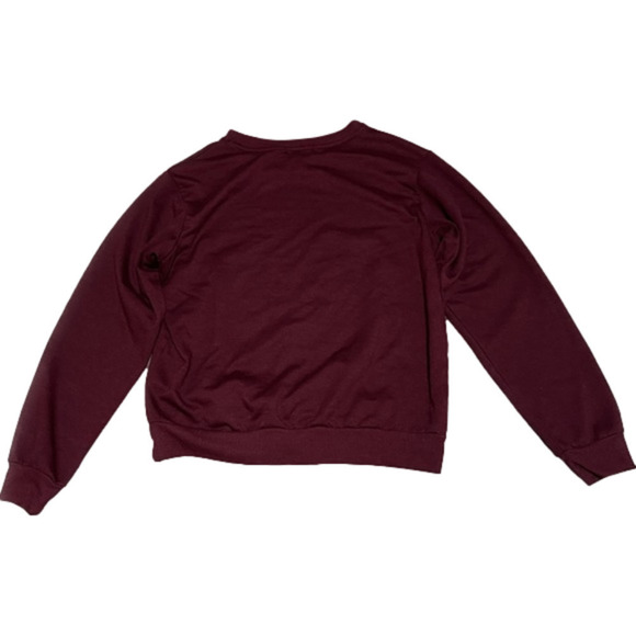 Fifth Sun San Francisco Pull Over Maroon Polyester Rayon Spandex Women S… - Picture 3 of 8
